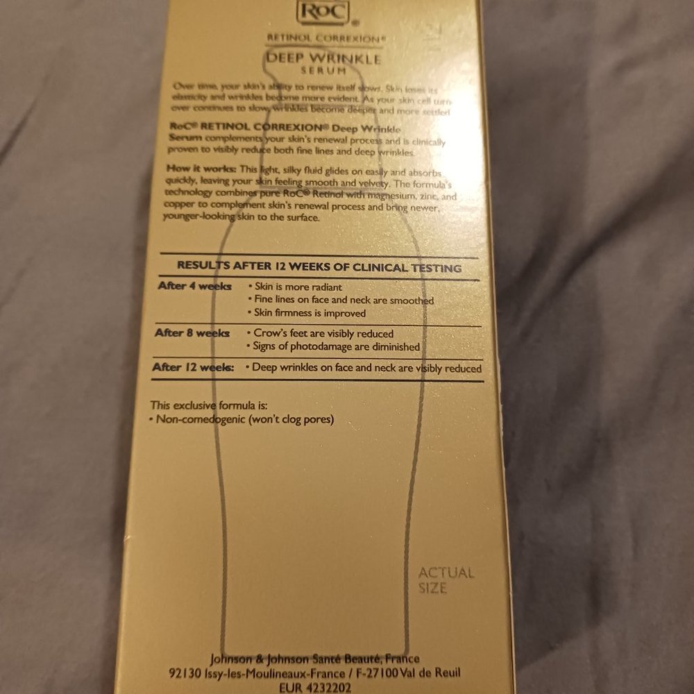 NEW! ROC RETINOL CORRECTION DEEP WRINKLE SERUM - Picture 3 of 7